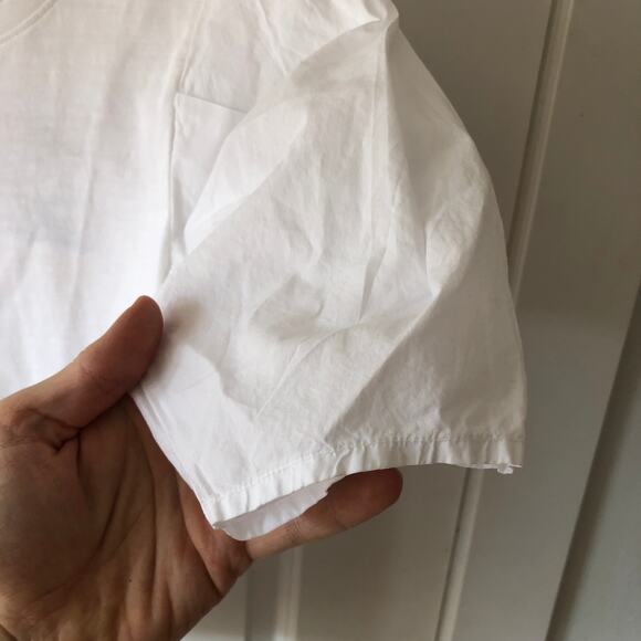 Nation LTD. Women's Top XS Radhika Bold Shoulder Top in Optic White NWT's $143 - Picture 3 of 10